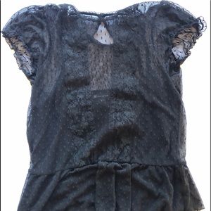 INC cute lace blouse with seen in cami
